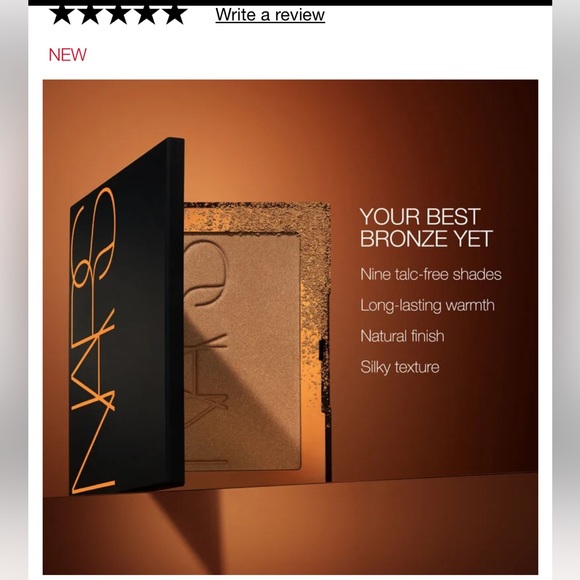 SOLD✨ Nars Laguna Bronzing Powder Talc Free in Laguna 03 - Picture 9 of 9